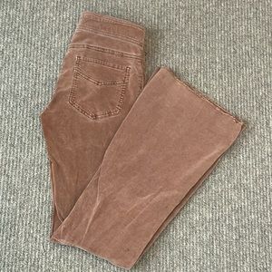 Free people flare leg Corduroy pant.  Pull on/stretch waist.  Size 27